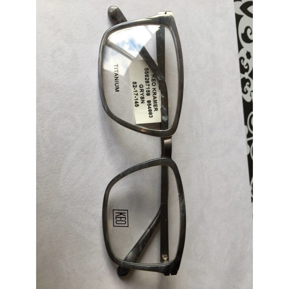 New KEO Titanium Kramer Eyeglasses 52-17-145 Frames